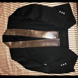 Black and Silver Balmain  blazer